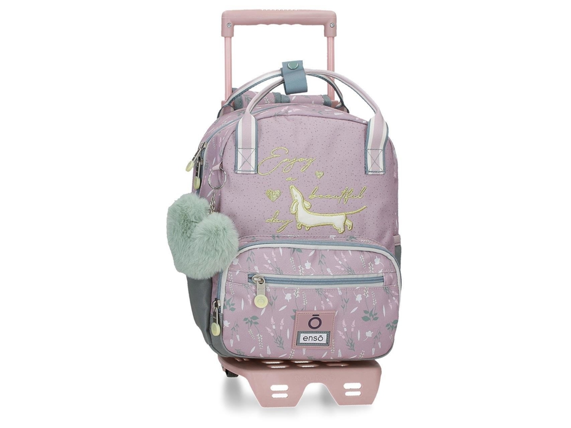 Mochila Escolar ENSO (23 x 28 x 10 - Poliéster - Morado)