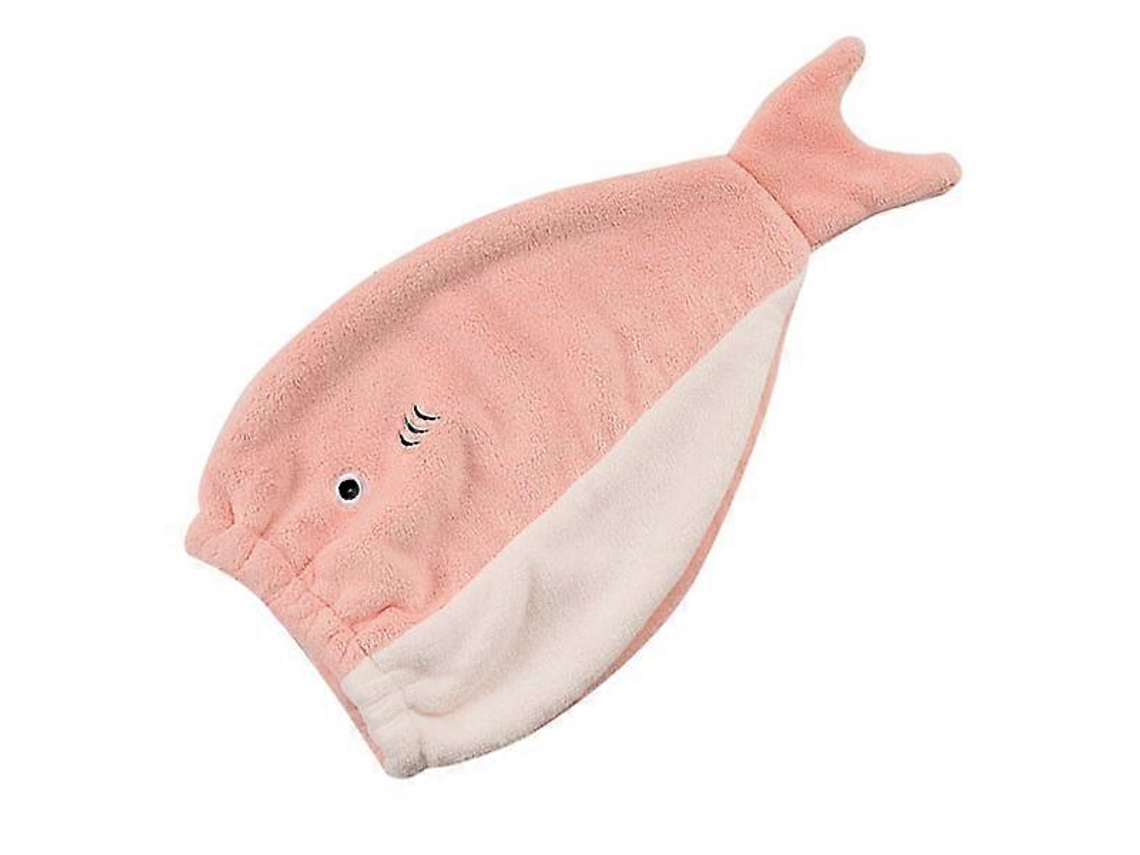 Toalla absorbente para el cabello de secado rápido, turbante rosa esponjoso. Rosewell