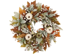 Corona De Otoño Para La Puerta - Y Halloween Con Decoraciones Artificiales Para El Hogar Fiesta De La Cosecha