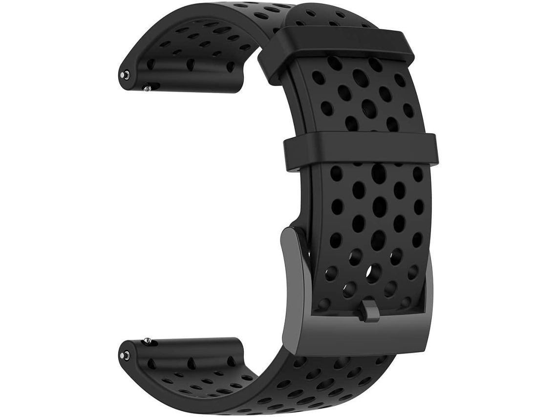 Pulsera De Silicona Negra Para Reloj Suunto 7 / Fossil Nate, Talla S