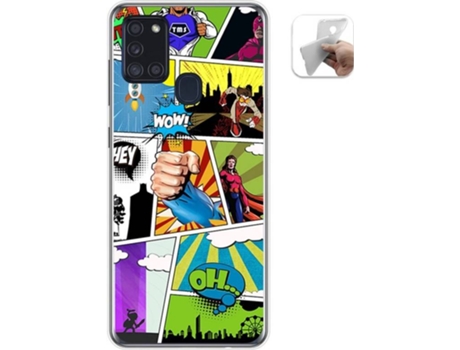 Carcasa Samsung Galaxy A21s TUMUNDOSMARTPHONE Comic Multicolor