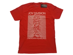Camiseta ROCK OFF Joy Division - Unknown Pleasures Rojo (Talla: L)
