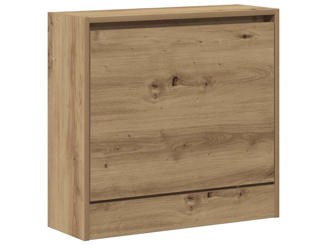 Mueble Zapatero | Armario Zapatero Con Estante Roble Artesanal 60 X 21 X 57 Cm