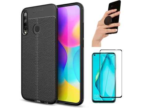 Carcasa, Protector y Popsocket Huawei P40 Lite E Rugged Leather Negro