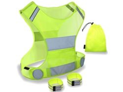 Jinwei-2026chaleco Reflectivo Con Brazaletes De Seguridad Ultra Ligero Malla Para Correr Ciclismo Paseo Con Perro Motociclismo Trotar