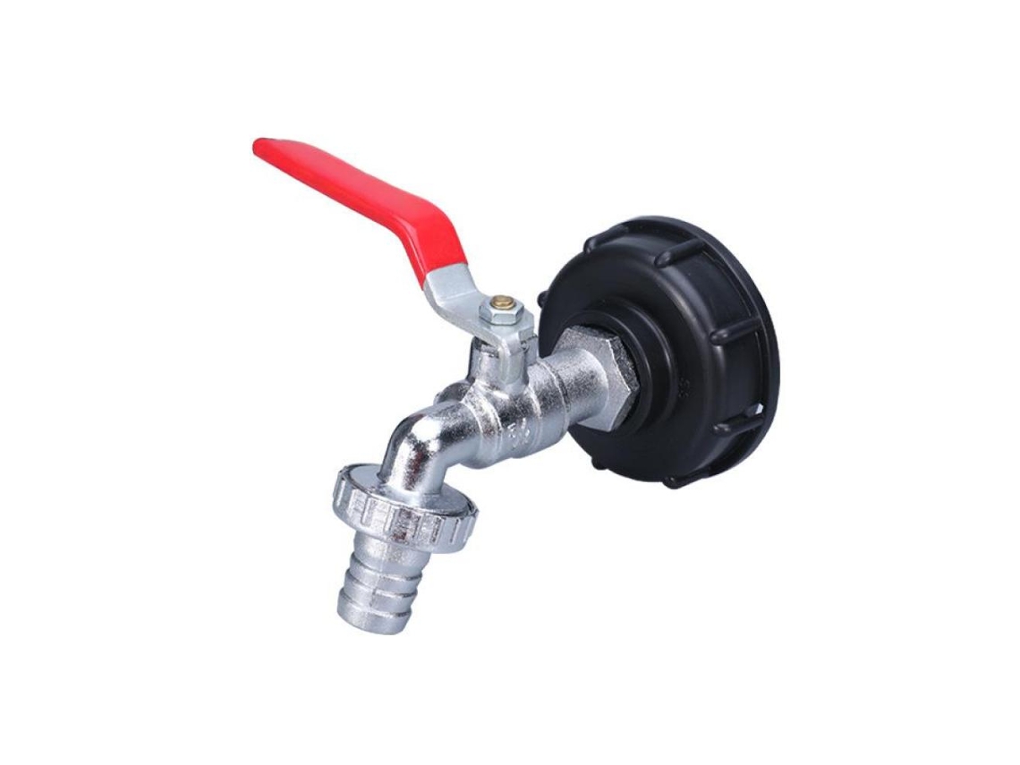 VIVILIYYA Conector L Em Latão Cromado Com Acoplamento Rápido Para Cisterna Plástica 1000l Instalação Fácil, Resistente E Prático