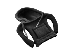 Cubre Mango De Cambio De Coche De Algodón Para Invierno Y Verano, Protector Estilo Sudadera Con Capucha Negro