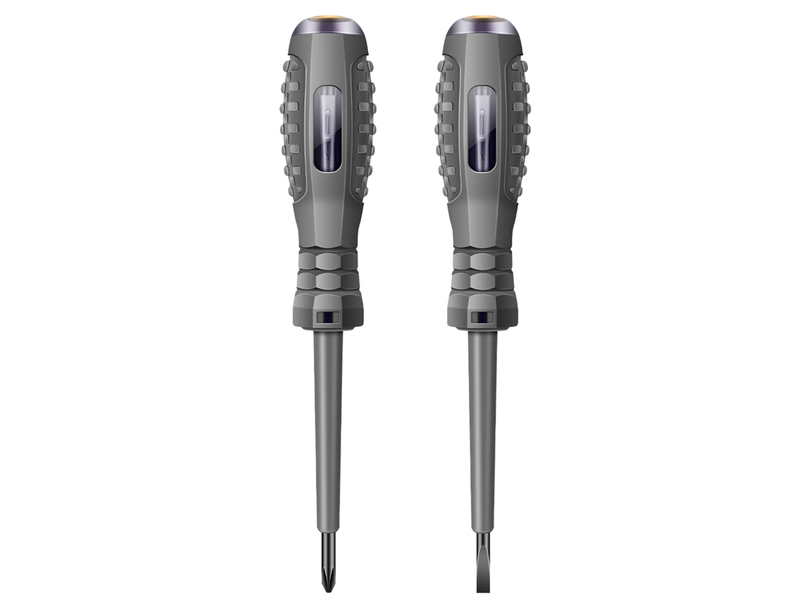 Aneng B04 Lápiz Comprobador De Voltaje Eléctrico De 2 Piezas Con Destornillador/destornillador Phillips, Lámpara De Neón Y Punta Magnética Para Electricistas