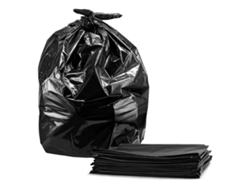 FNINIJEDE 50 Unid. Saco De Lixo, Sacos Pretos Resistentes Para Obras, Jardim E Grama