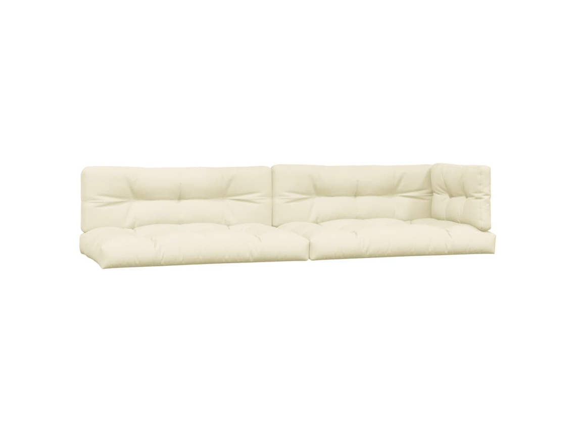 Conjunto 5 Cojín VIDAXL Crema Tela