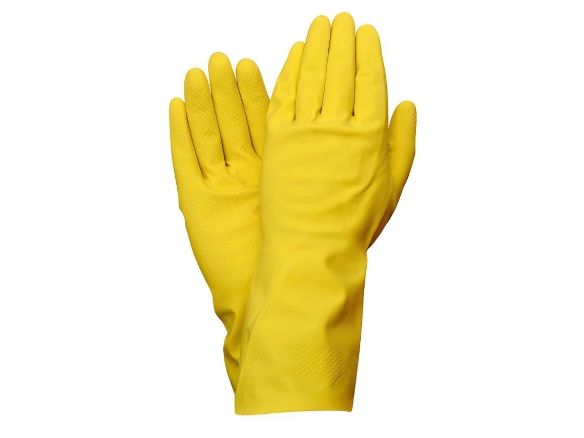 Guantes latex 100% basic domesticos xl (par)