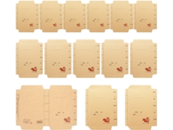 Juego De 30 Fundas Para Libros De Papel Kraft, Tamaños Pequeño/mediano/grande, Protección Ajustable.
