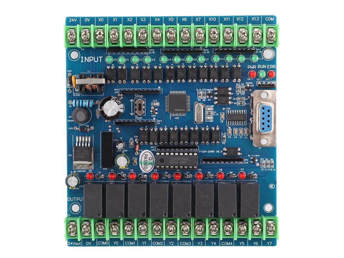 Placa de control programable industrial 12E 8S 24V 5A