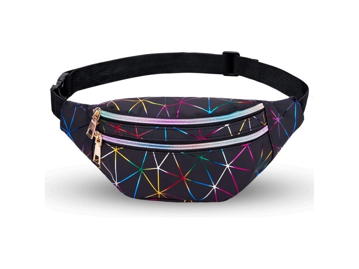 2026-bolsa De Cintura Holo 2025 Con Cuero Pu, Mochila De Cintura Brillante Para Festivales, Moda Para Mujeres, Ajustable, 3 Bolsillos
