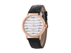 Elegante Reloj De Pulsera De Cuarzo Unisex Para Parejas, Regalo Informal, Color Negro.