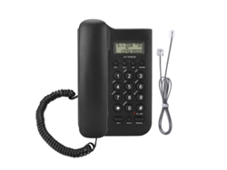 Teléfono Fijo Para Hoteles Y Hogares Con Fácil Instalación Y Función De Llamada - Negro (modelo Kx-t076)