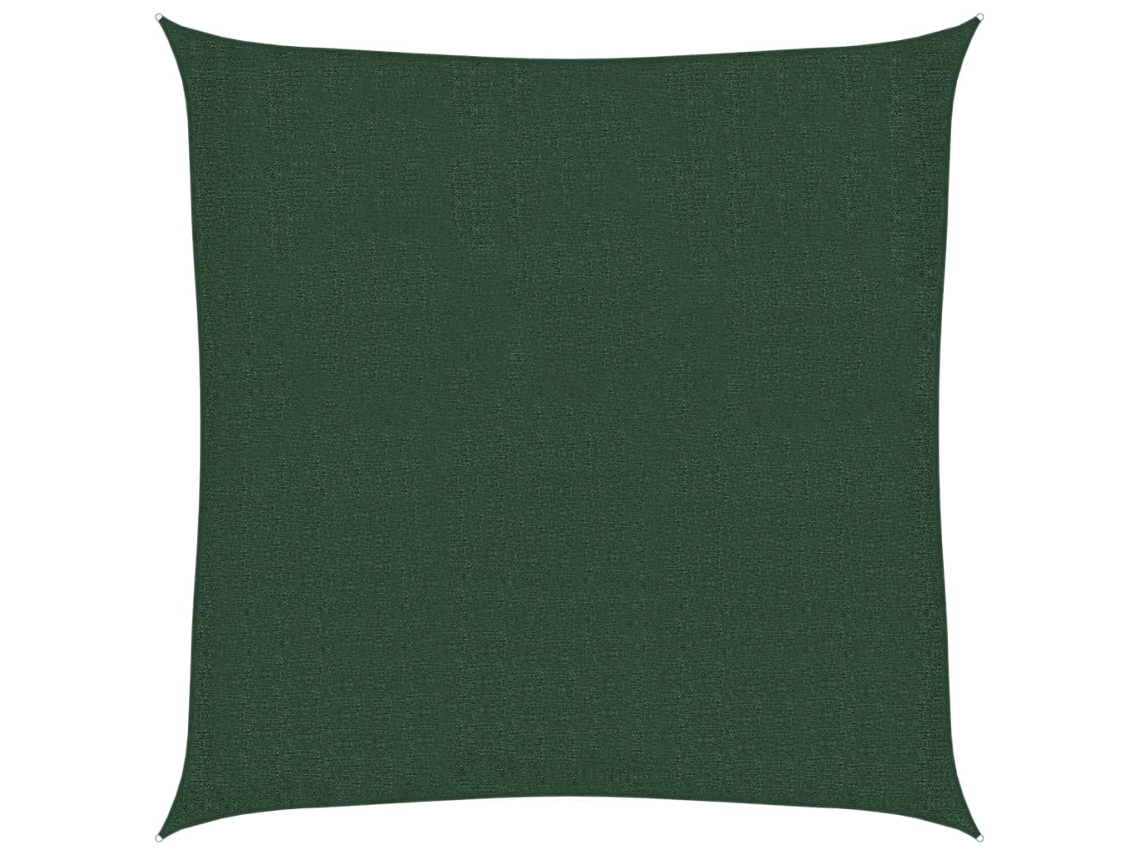Maison Exclusive - Toldo De Vela Hdpe Verde Oscuro 160 G/m² 2,5x2,5 M