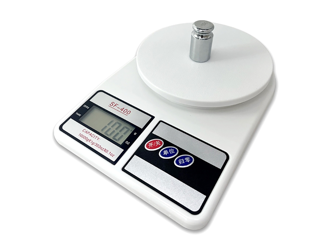 Balanza De Cocina Digital De 10 Kg Con Batería, Abs, Portátil, Para Cocinar Y Hornear, Blanca.
