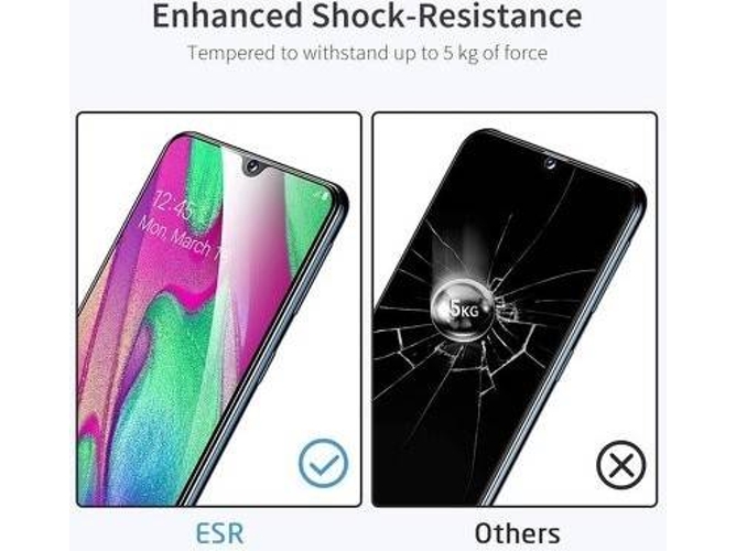 Pack 2 Protectores de Cristal Templado Samsung Galaxy A40 ESR Full Cover