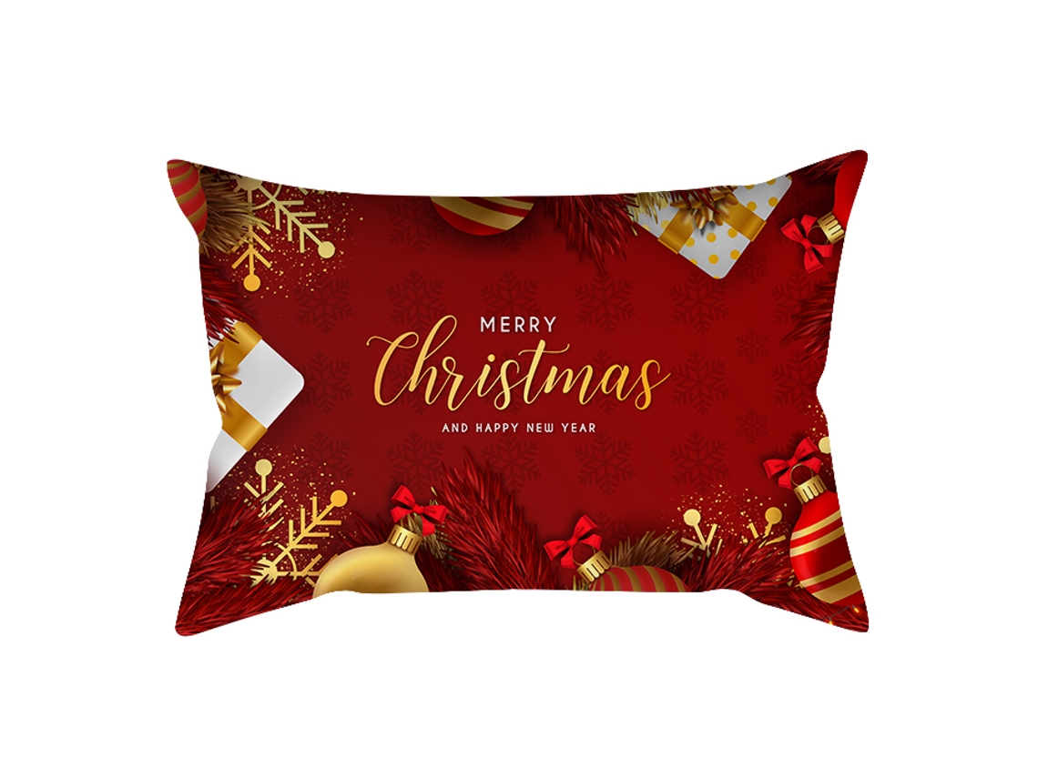 Serie Copo de Nieve Navideño Funda Decorativa de Almohada