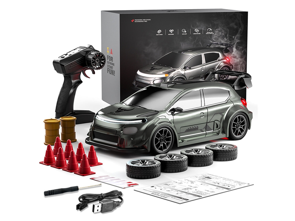 Coche Rc Blue Two Batteryzll Sg718 Rtr 1/24 2.4g 4wd Drift Mini Led Alta Velocidad On-road Regalo Niños Juguetes