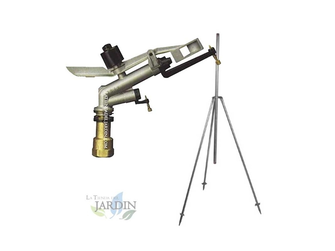 Kit Aspersor Ibis Agricola 1 Circular 360º 13-23 M Presión 1,5 A 5 Bar Incluye Soporte Tripode Metal 1 SUINGA