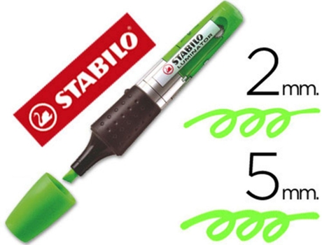 71/33 :MARCADOR STABILO BOSS LUMINATOR VERDE TINTA LIQUIDA Preco Uni. venda multiplos 5