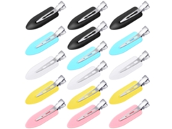Pinzas para el cabello antiarrugas para peinados perfectos, accesorios antideslizantes de acero inoxidable y plástico, 15 unidades para mujeres y hombres.