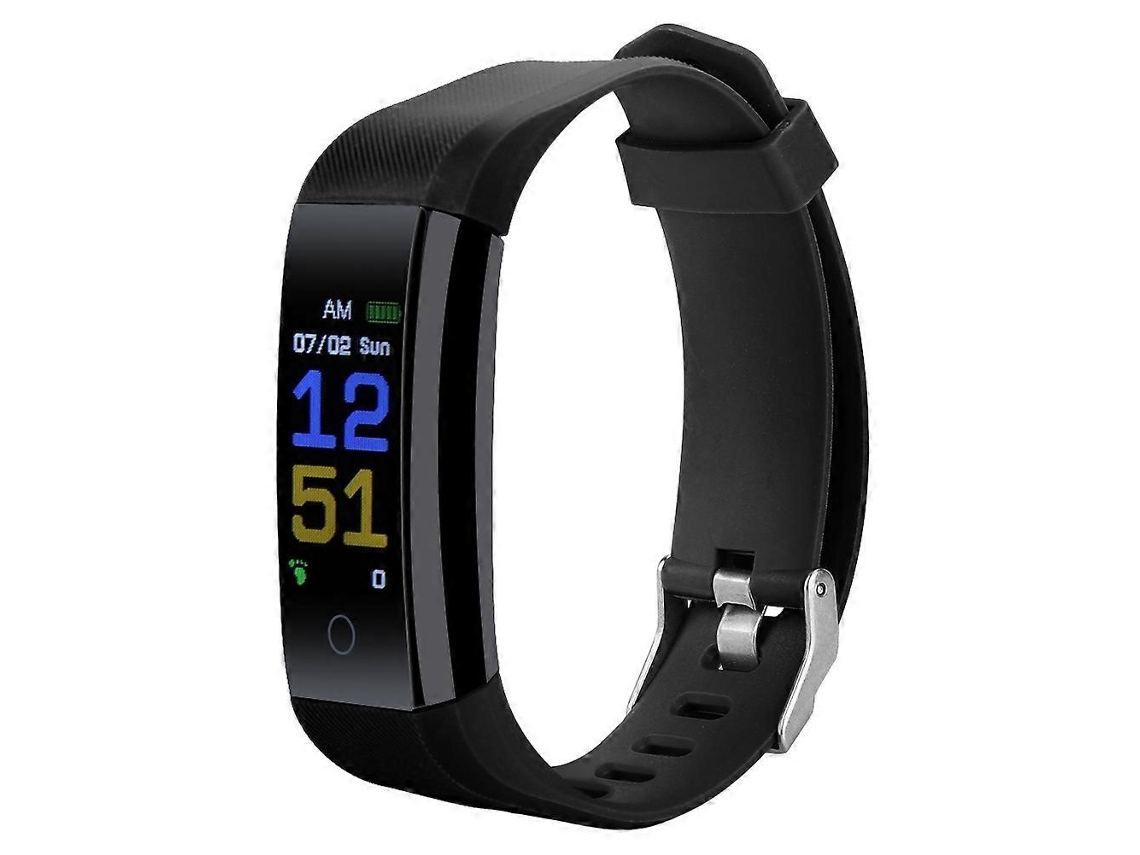 Pulsera inteligente impermeable de 115 p con monitor de frecuencia cardíaca y presión arterial para Android/iOS, color negro Ly Ebike