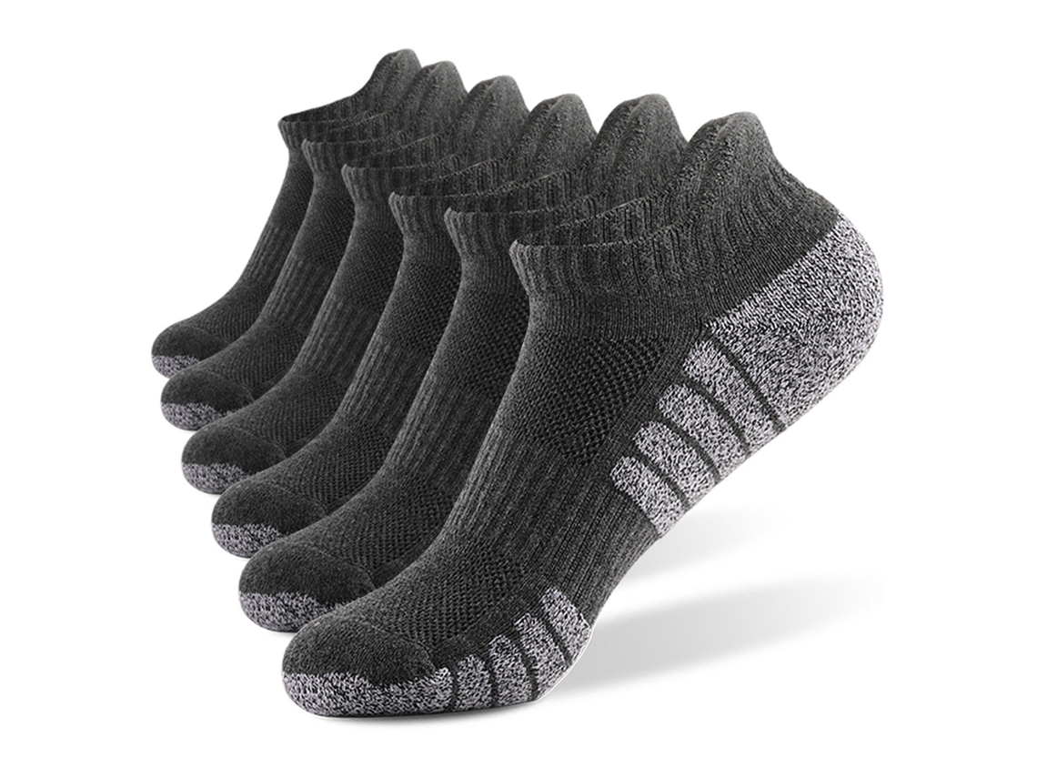 6 Pares De Calcetines Deportivos Tobilleros De Corte Bajo Para Invierno Y Verano, Absorbentes, De Secado Rápido, Antideslizantes, Para Correr Y Andar En Bicicleta.