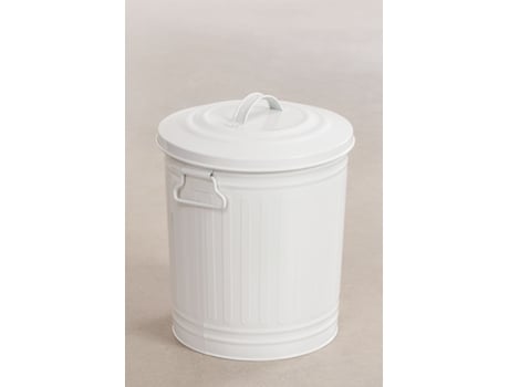 Cubo de Basura SKLUM (Hierro - Blanco)