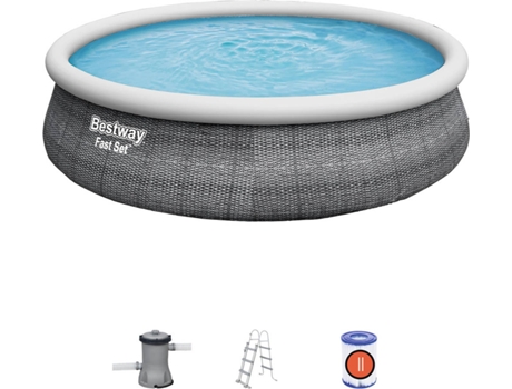 Piscina Hinchable BESTWAY 57372 (con Cartucho - 12362 L - 457x107cm)