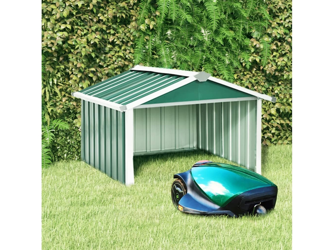 Cobertizo Para Cortacésped Acero Galvanizado Verde 92x97x63 Cm