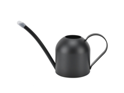 Regadera De Acero Inoxidable Negro Con Boquilla Larga De 500 Ml Para Plantas, Herramienta De Jardinería.