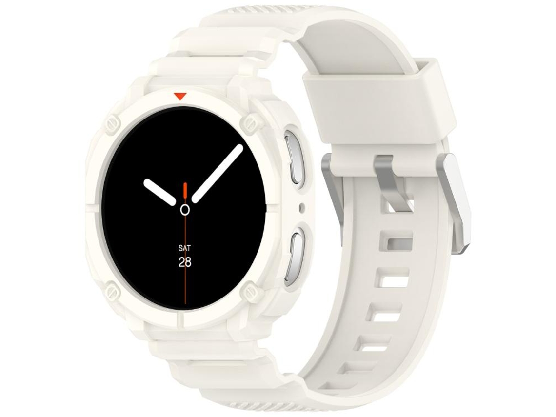 Estojo Para Samsung Galaxy Watch 8 (40mm) - Cor Sólida Com Bracelete De Tpu Integrada - Starlight