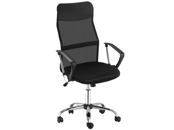 Cadeira De Escritório Ergonômica Com Apoio De Cabeça Preta