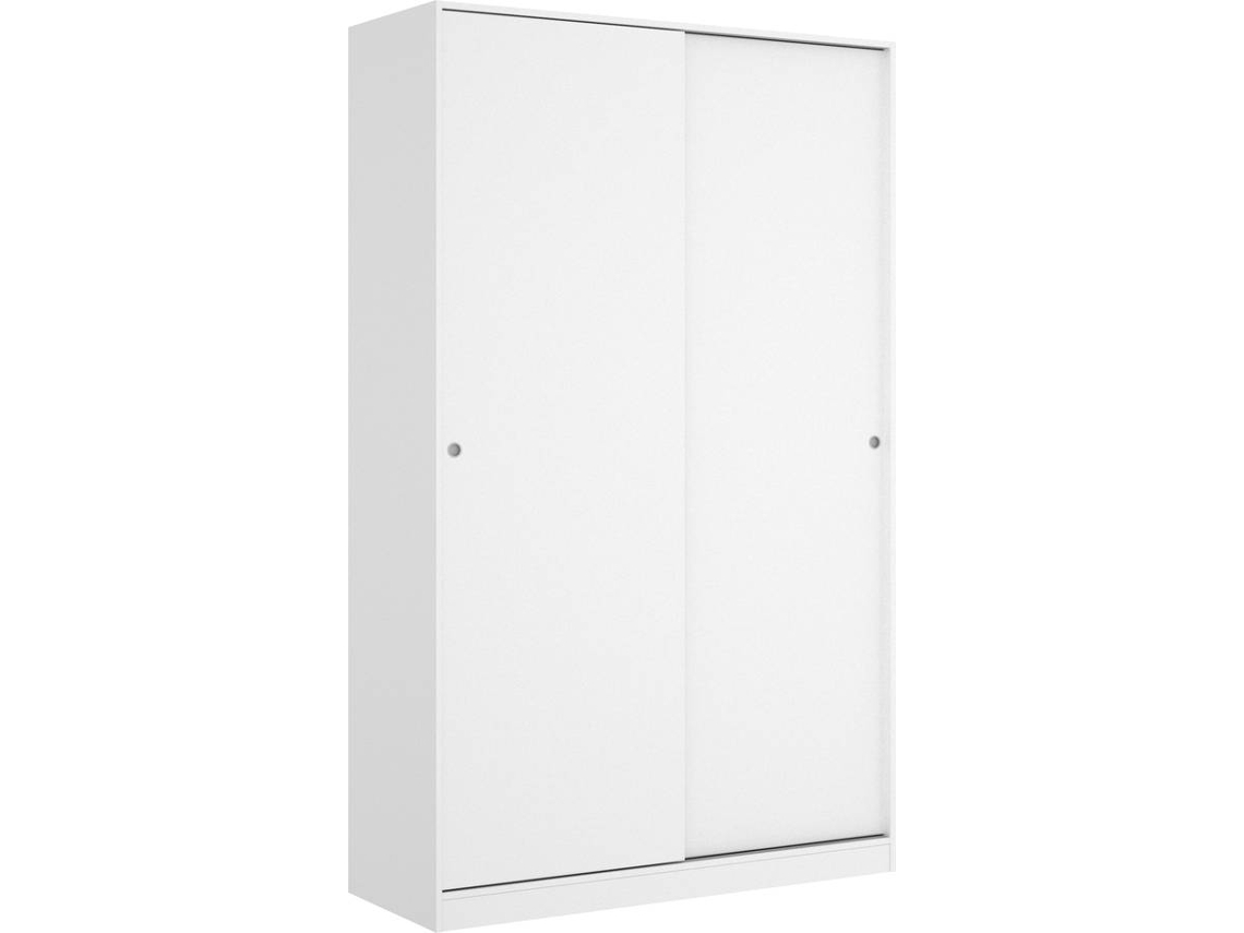Armario 2 Puertas Corredera Plus 120 DKIT Slide (Blanco Brillo - 204x120x50 cm)
