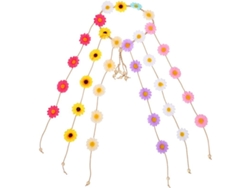Tiara De Girasol Bohemia Con Borla De Margarita, Accesorio Floral Para El Cabello Para Mujer.