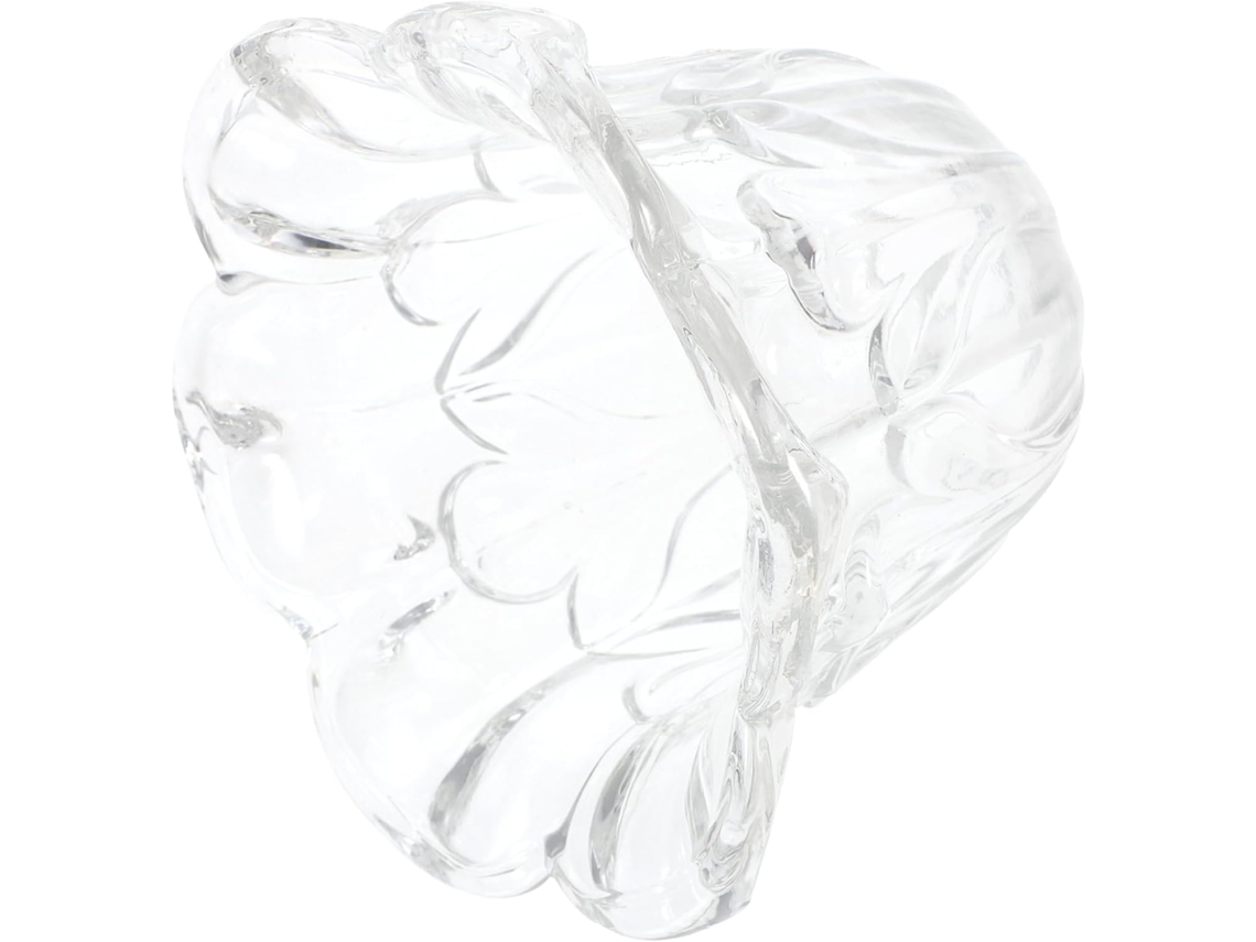 Lámpara de techo con cristal esmerilado y estampado floral que protege la bombilla y realza su estética. SFUSHOS