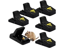 Juego De 6 Trampas Para Ratones Reutilizables, Aptas Para Usar En Casa Y En El Jardín, Con Diseño Ergonómico E Ideales Para El Uso Diario.