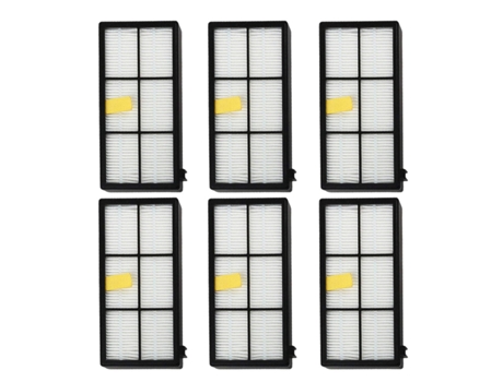 Piezas de repuesto de filtro HEPA para iRobot Roomba 800, 900, 870, 880, 960, 980, accesorios de la serie de aspiradoras, 6 uds.