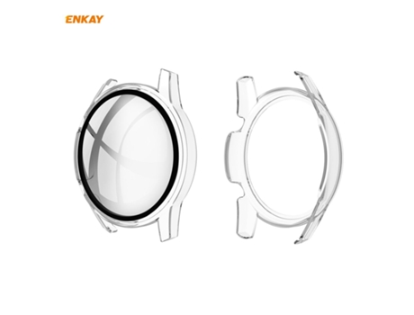 Huawei Watch GT 2 46 mm ENKAY Hat-Prince ENK-AC8202 Pieza mate de cobertura total + Protector de vidrio templado 9H (Transparente)
