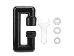 Grifo Telescópico Giratorio Con Brazo Mecánico Para Cocina, Baño, Fregadero Y Lavabo - Negro