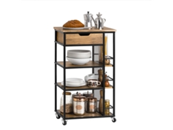 Carrito de Cocina SOBUY FKW99-N (Marrón - MDF, Metal - 50 x 37 x 87 cm)