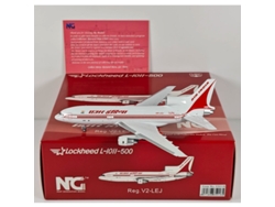 Modelo de avión indio L 1011 V2 LEJ de aleación de metal fundido, escala 1/400