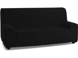 Funda de Sofá TODOPARAMICASA Emilia Negro (3 Plazas - 220 cm)