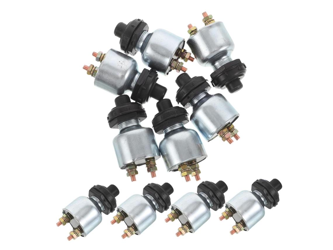 Juego De 10 Botones De Encendido De Metal Resistentes A La Intemperie Para Coche Con Interruptor De Arranque.