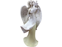 Estatua De Ángel Con Alas De La Paz Para Patio Interior Y Exterior.