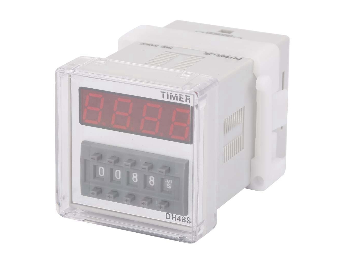 Yncm2026-relé De Retardo Temporizador Dh48s-2z Con Pantalla Lcd 220vac 0.01s-9999h