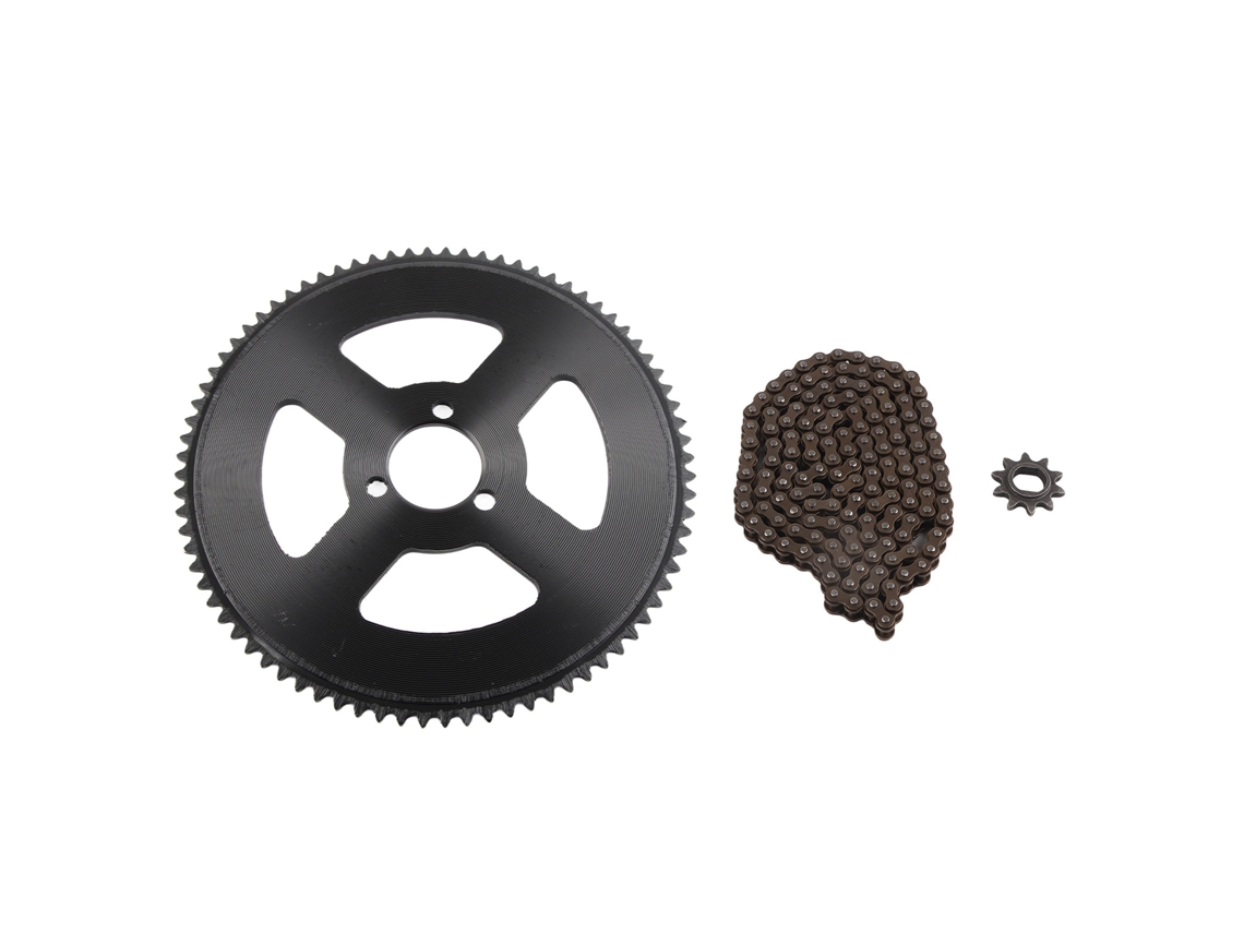 2026-kit Cadena Y Piñón 80t 25h 34mm 3 Agujeros Piñón 10t Cadena 146 Eslabones Bicicleta